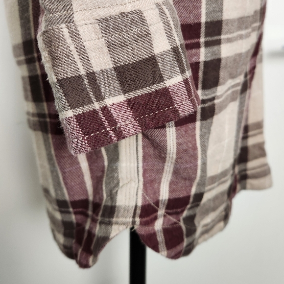 Vintage Plaid Flannel Shirt Dress - Picture 5 of 14